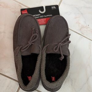 Hanes Men's Dark Gray Slip-On Loafers